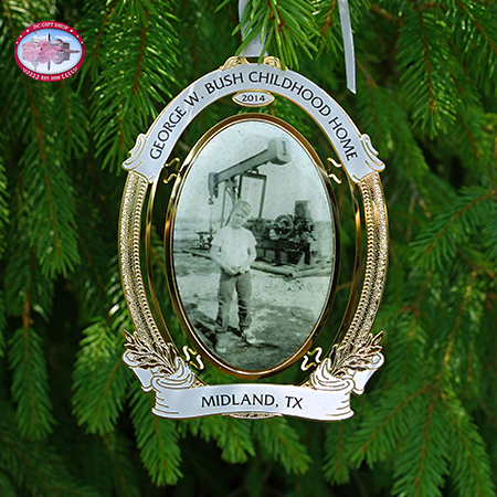 George W Bush Oil Pumpjack Ornament