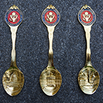 Washington DC Gold Souvenir Spoon Set