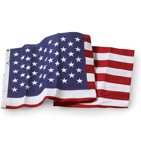 Official Government Specified U.S. 3'-6" x 6'-7.75" Outdoor Nylon Flag