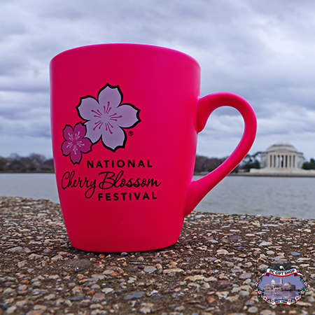 Hot Pink Cherry Blossom Bistro Mug