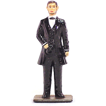 LINCOLN METAL PAINTED FIGURINE