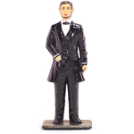 LINCOLN METAL PAINTED FIGURINE