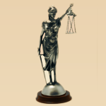 Lady Justice Silver Statue