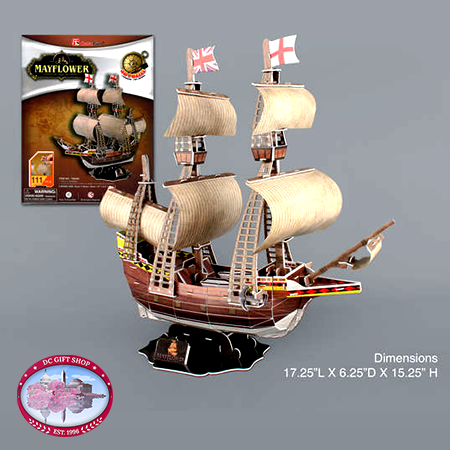 Mayflower 3D Puzzle, 111 Pieces