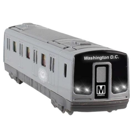 Metro Subway Rail Car Pullback Toy