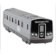 Metro Subway Rail Car Pullback Toy