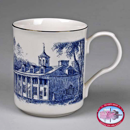 Mount Vernon East View Toile Porcelain Mug