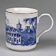 Mount Vernon East View Toile Porcelain Mug