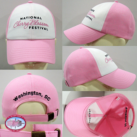National Cherry Blossom Festival Hat (White/Pink)