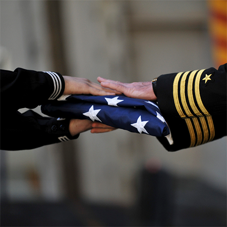 Official U.S. Veterans Administration Interment Flag