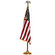 Official Embroidered 3' x 4' Rayon U.S. Display and Parade Flag