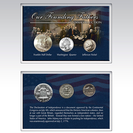 Our Founding Fathers 3 Coin Collection
