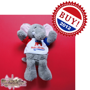 Vote Mitt Romney Republican Elephant Stuffed Animal