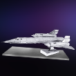 SR71 Blackbird 3D Laser Cut Model
