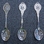 Washington DC Silver Souvenir Spoon Set