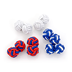 Star Spangled Silk Knot Cufflinks