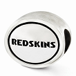 Sterling Silver Antiqued Washington Redskins NFL Bead