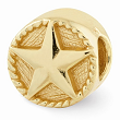 Sterling Silver Gold-Plated Reflections Star Bead