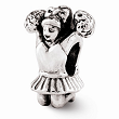 Sterling Silver Reflections Cheerleader Bead