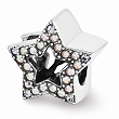 Sterling Silver Reflections Swarovski Star Bead