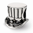 Sterling Silver Reflections Uncle Sam Tophat Bead