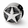 Sterling Silver Reflections Star Bead