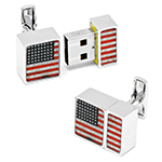 USA Flag 4GB USB Flash Drive Cufflinks