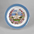 United States Capitol Cherry Blossom Porcelain Plate