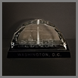 Washington DC 3D Laser Glass Landmarks Paperweight