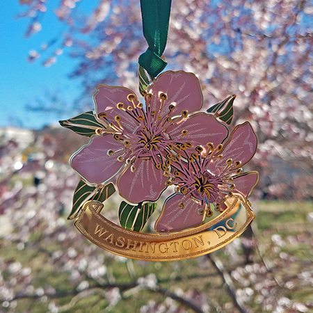Washington DC Cherry Blossom Ornament